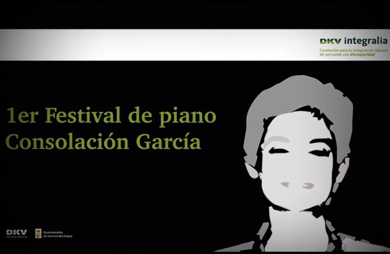 Imagen del anuncio del primer festival de piano Consolación García